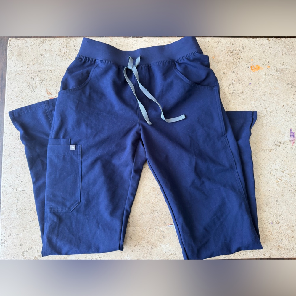 Figs Technical Collection Pants in Dark Navy Blue S/T